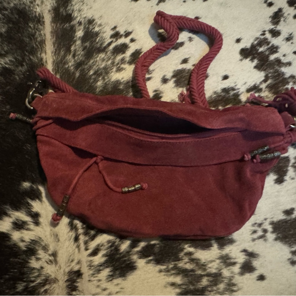 Free People Red Crossbody Bag with Adjustable Strap